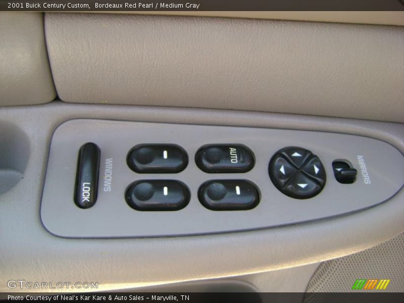 Bordeaux Red Pearl / Medium Gray 2001 Buick Century Custom