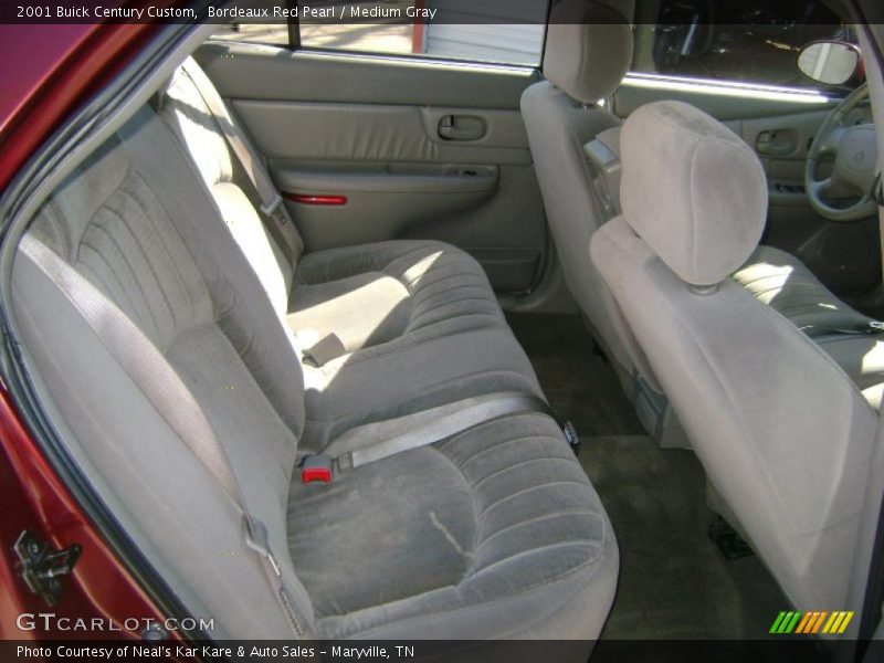 Bordeaux Red Pearl / Medium Gray 2001 Buick Century Custom