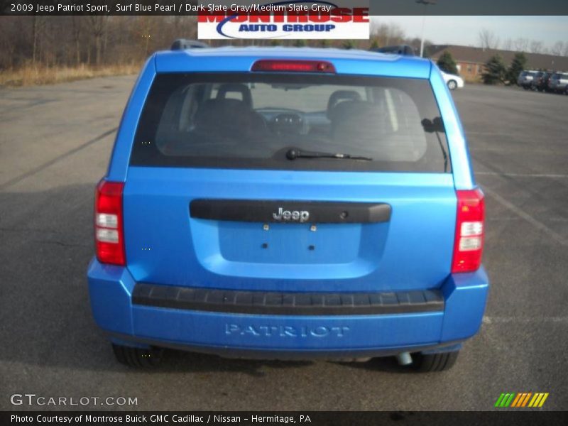 Surf Blue Pearl / Dark Slate Gray/Medium Slate Gray 2009 Jeep Patriot Sport
