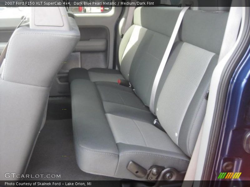 Dark Blue Pearl Metallic / Medium/Dark Flint 2007 Ford F150 XLT SuperCab 4x4