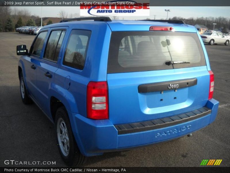 Surf Blue Pearl / Dark Slate Gray/Medium Slate Gray 2009 Jeep Patriot Sport