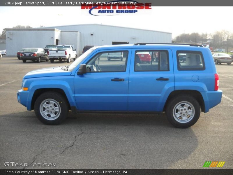 Surf Blue Pearl / Dark Slate Gray/Medium Slate Gray 2009 Jeep Patriot Sport