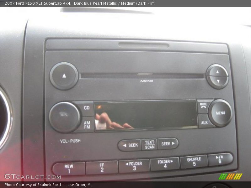 Dark Blue Pearl Metallic / Medium/Dark Flint 2007 Ford F150 XLT SuperCab 4x4