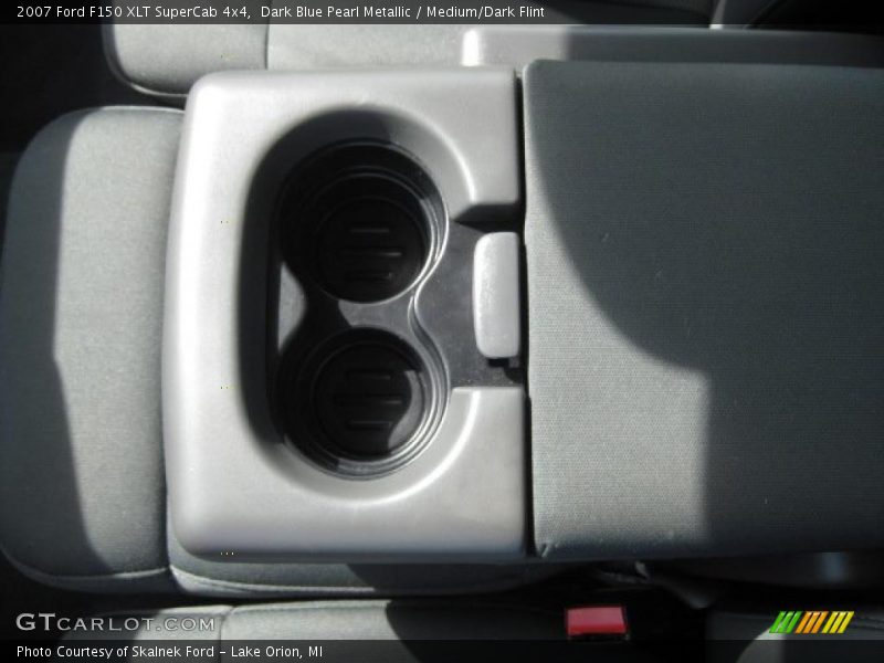 Dark Blue Pearl Metallic / Medium/Dark Flint 2007 Ford F150 XLT SuperCab 4x4