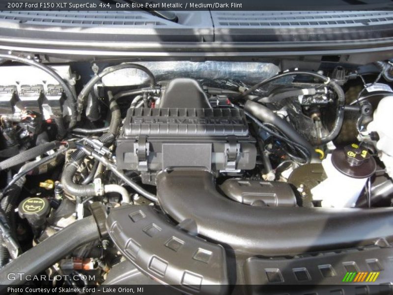 Dark Blue Pearl Metallic / Medium/Dark Flint 2007 Ford F150 XLT SuperCab 4x4