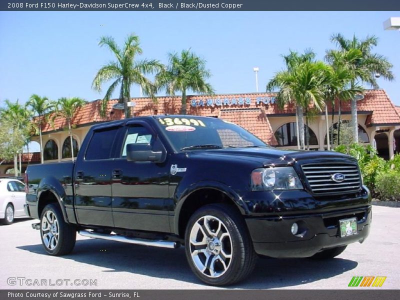 Black / Black/Dusted Copper 2008 Ford F150 Harley-Davidson SuperCrew 4x4