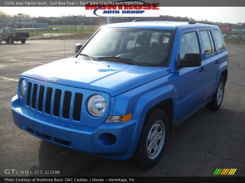 Surf Blue Pearl / Dark Slate Gray/Medium Slate Gray 2009 Jeep Patriot Sport