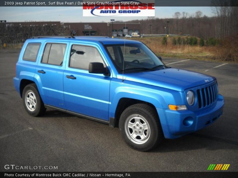 Surf Blue Pearl / Dark Slate Gray/Medium Slate Gray 2009 Jeep Patriot Sport