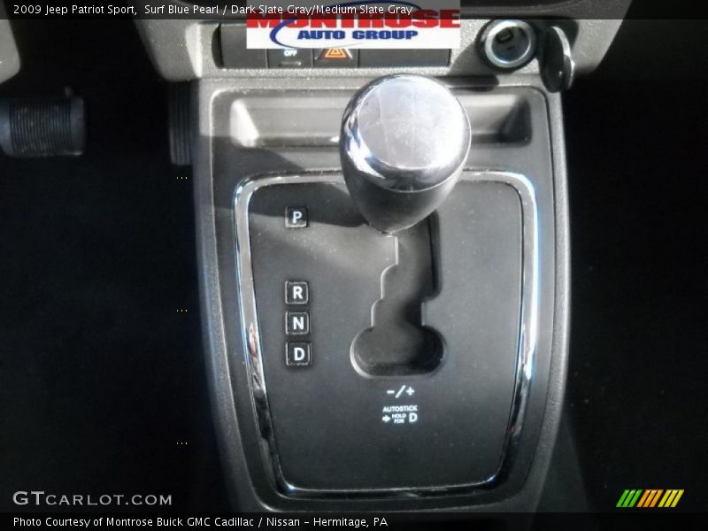 Surf Blue Pearl / Dark Slate Gray/Medium Slate Gray 2009 Jeep Patriot Sport