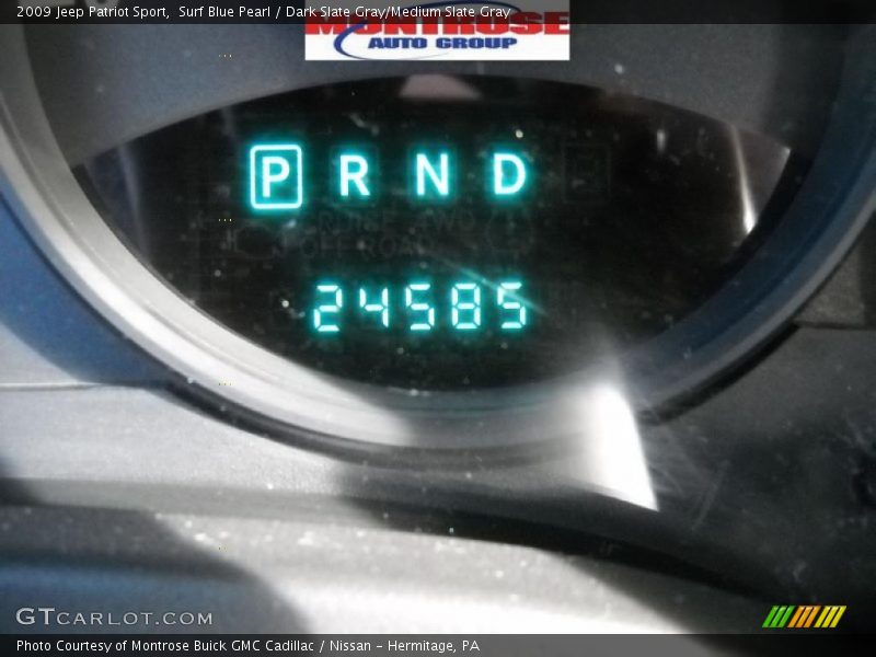 Surf Blue Pearl / Dark Slate Gray/Medium Slate Gray 2009 Jeep Patriot Sport