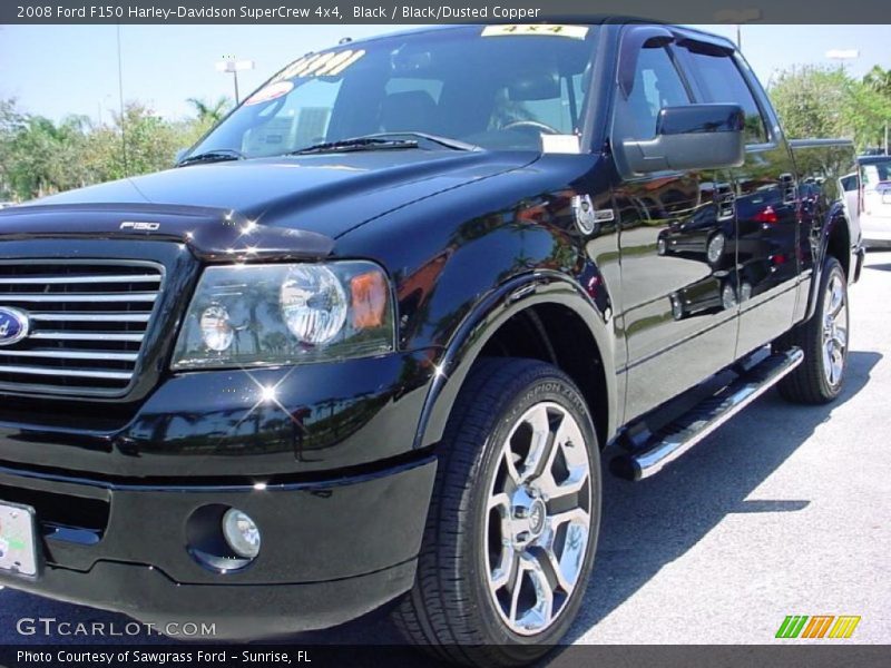 Black / Black/Dusted Copper 2008 Ford F150 Harley-Davidson SuperCrew 4x4