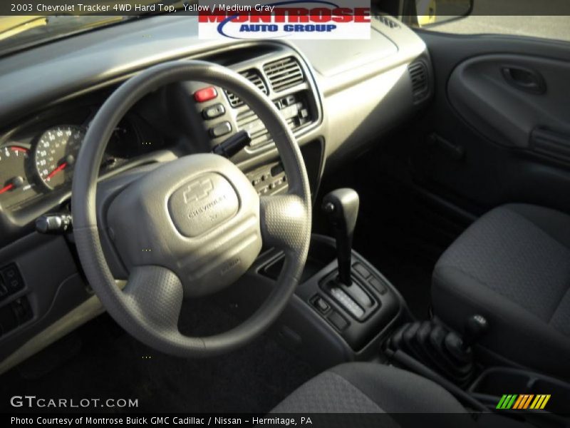 Yellow / Medium Gray 2003 Chevrolet Tracker 4WD Hard Top