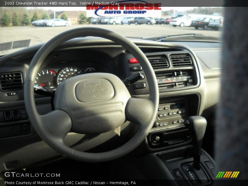 Yellow / Medium Gray 2003 Chevrolet Tracker 4WD Hard Top