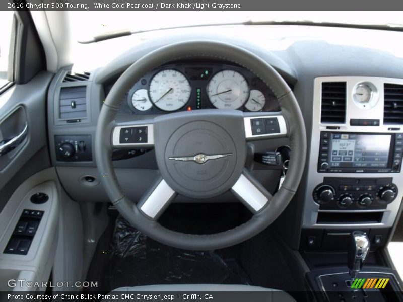 White Gold Pearlcoat / Dark Khaki/Light Graystone 2010 Chrysler 300 Touring