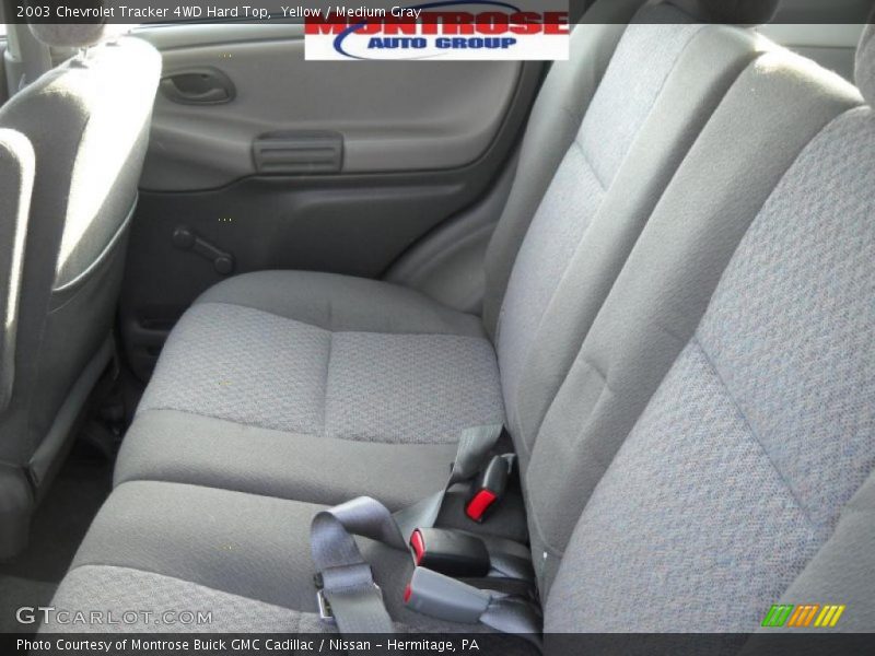 Yellow / Medium Gray 2003 Chevrolet Tracker 4WD Hard Top