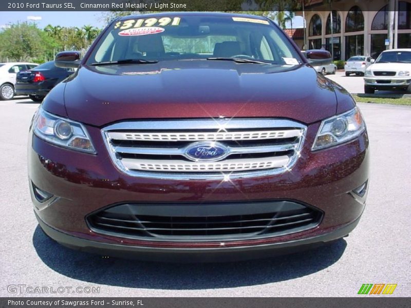 Cinnamon Red Metallic / Light Stone 2010 Ford Taurus SEL