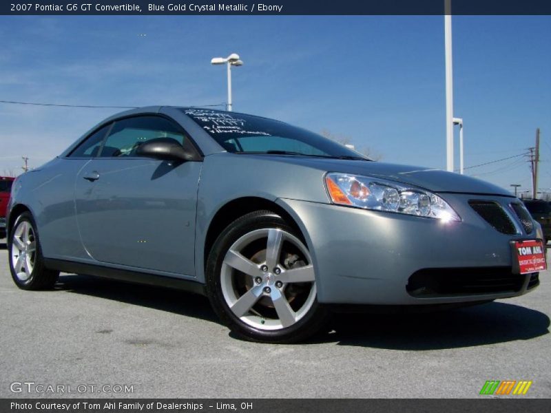 Blue Gold Crystal Metallic / Ebony 2007 Pontiac G6 GT Convertible