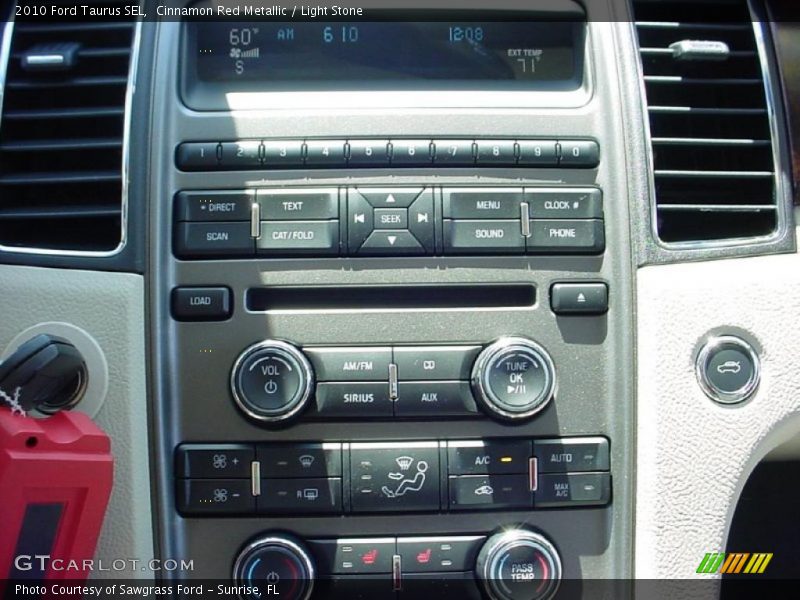 Cinnamon Red Metallic / Light Stone 2010 Ford Taurus SEL