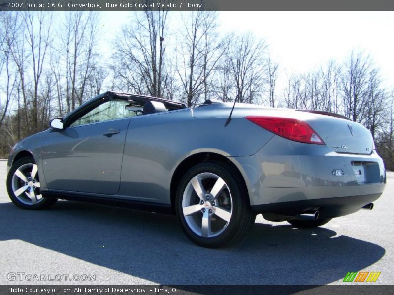 Blue Gold Crystal Metallic / Ebony 2007 Pontiac G6 GT Convertible