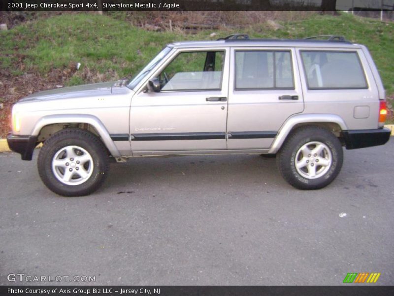 Silverstone Metallic / Agate 2001 Jeep Cherokee Sport 4x4