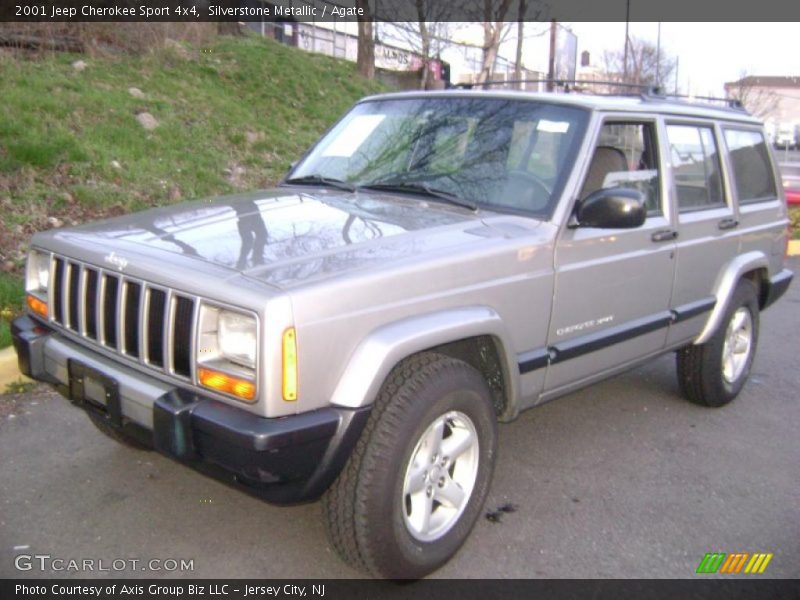 Silverstone Metallic / Agate 2001 Jeep Cherokee Sport 4x4