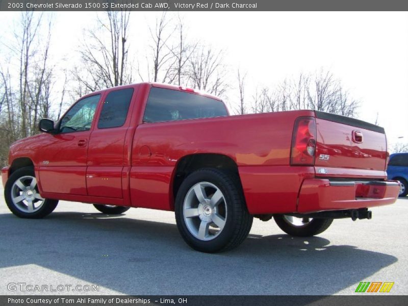 Victory Red / Dark Charcoal 2003 Chevrolet Silverado 1500 SS Extended Cab AWD