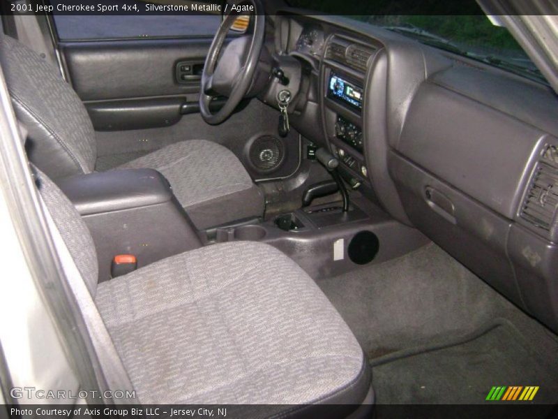 Silverstone Metallic / Agate 2001 Jeep Cherokee Sport 4x4