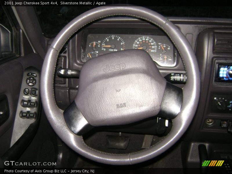 Silverstone Metallic / Agate 2001 Jeep Cherokee Sport 4x4