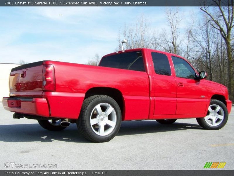 Victory Red / Dark Charcoal 2003 Chevrolet Silverado 1500 SS Extended Cab AWD