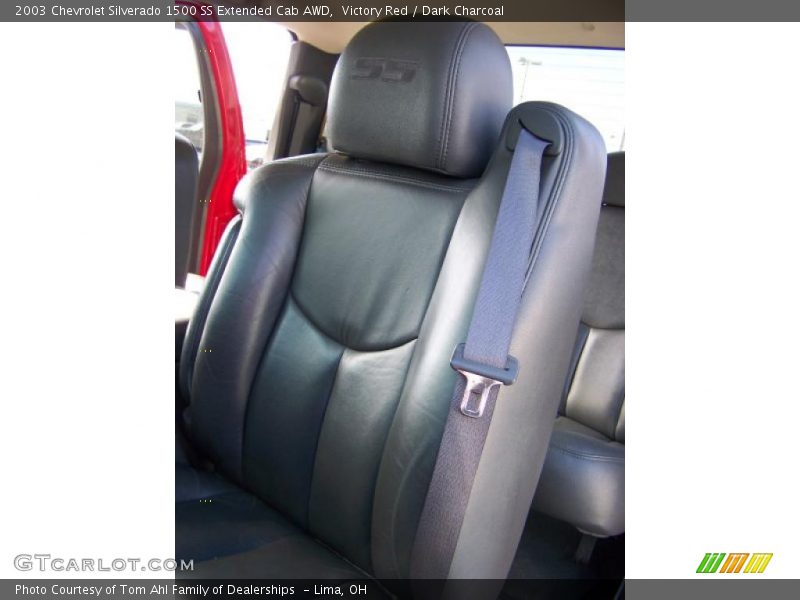 Victory Red / Dark Charcoal 2003 Chevrolet Silverado 1500 SS Extended Cab AWD