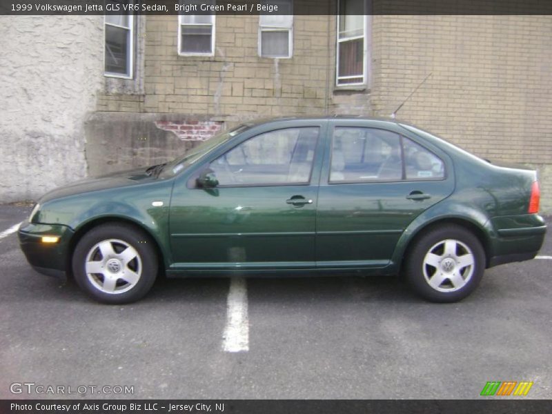 Bright Green Pearl / Beige 1999 Volkswagen Jetta GLS VR6 Sedan