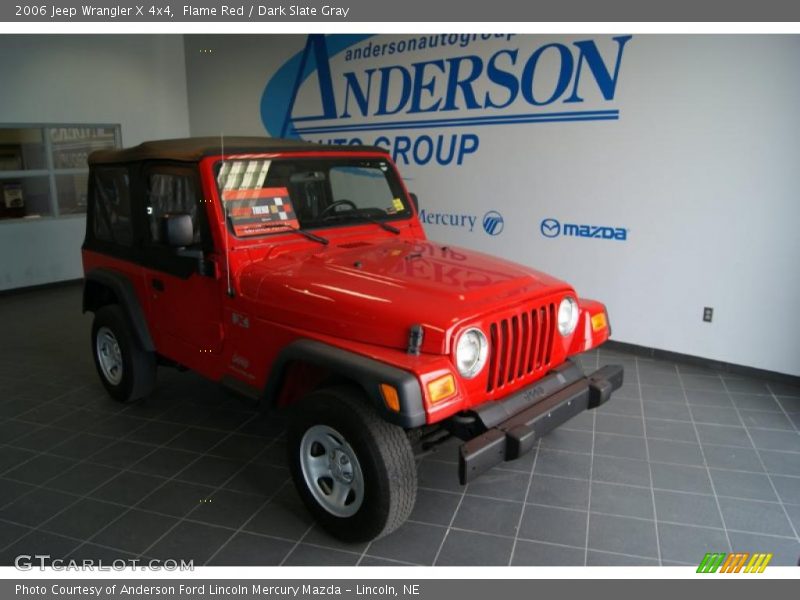 Flame Red / Dark Slate Gray 2006 Jeep Wrangler X 4x4