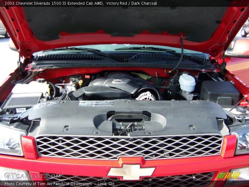 Victory Red / Dark Charcoal 2003 Chevrolet Silverado 1500 SS Extended Cab AWD