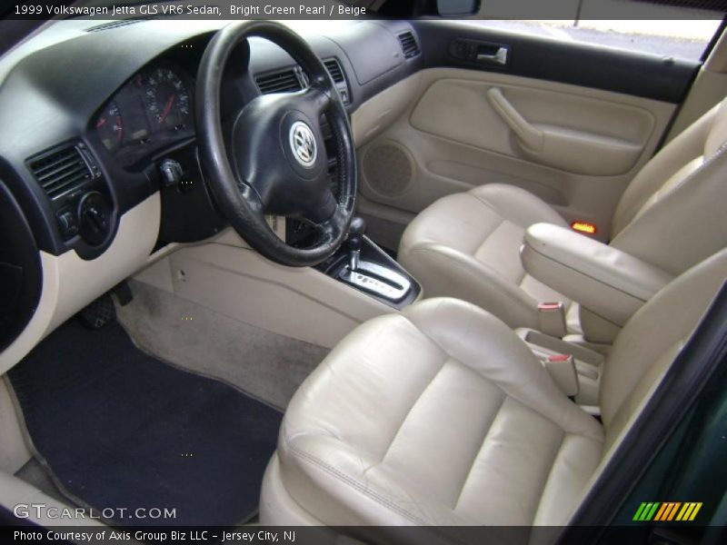 Bright Green Pearl / Beige 1999 Volkswagen Jetta GLS VR6 Sedan