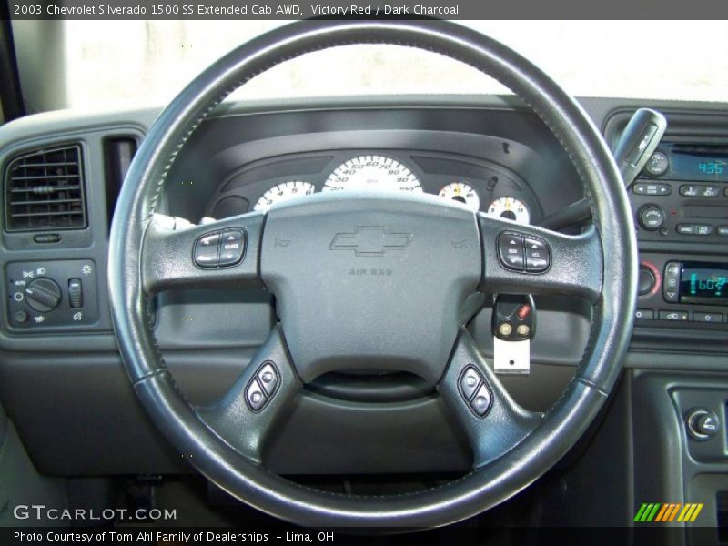 Victory Red / Dark Charcoal 2003 Chevrolet Silverado 1500 SS Extended Cab AWD