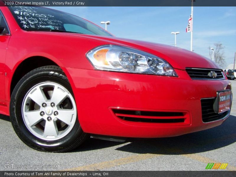 Victory Red / Gray 2009 Chevrolet Impala LT