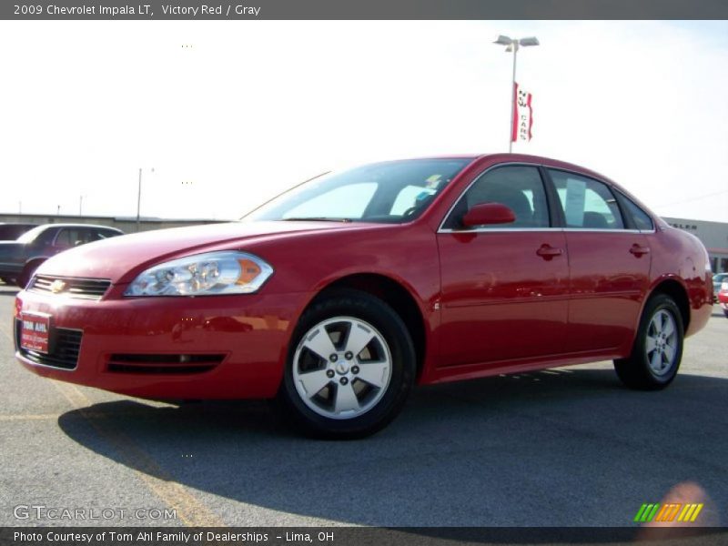 Victory Red / Gray 2009 Chevrolet Impala LT