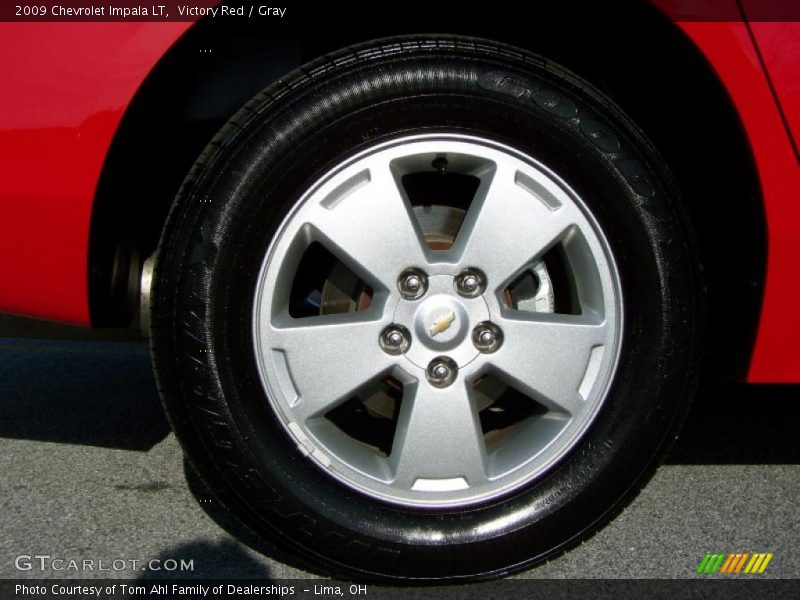 Victory Red / Gray 2009 Chevrolet Impala LT