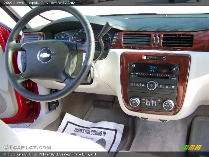 Victory Red / Gray 2009 Chevrolet Impala LT