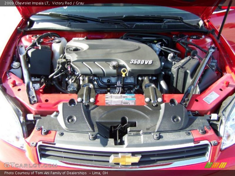 Victory Red / Gray 2009 Chevrolet Impala LT
