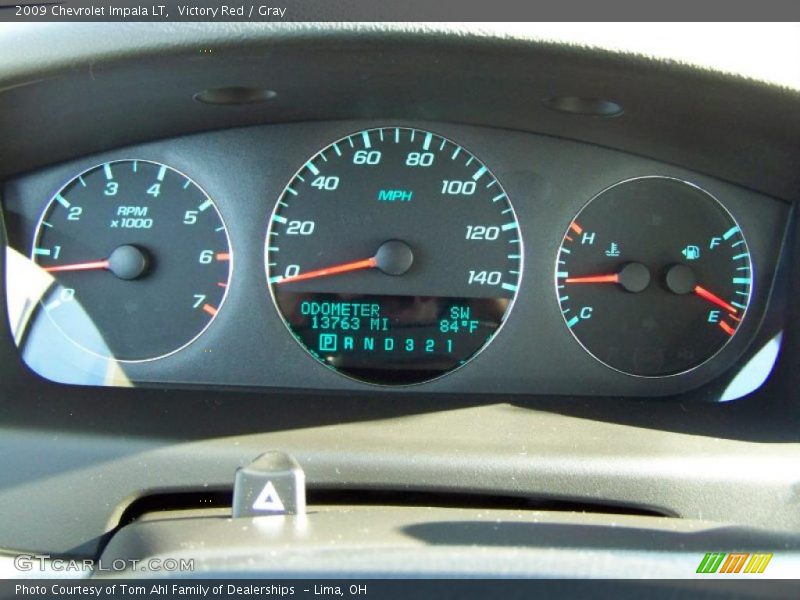 Victory Red / Gray 2009 Chevrolet Impala LT