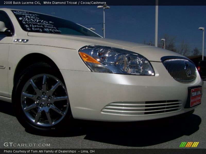 White Diamond Tricoat / Cocoa/Cashmere 2008 Buick Lucerne CXL