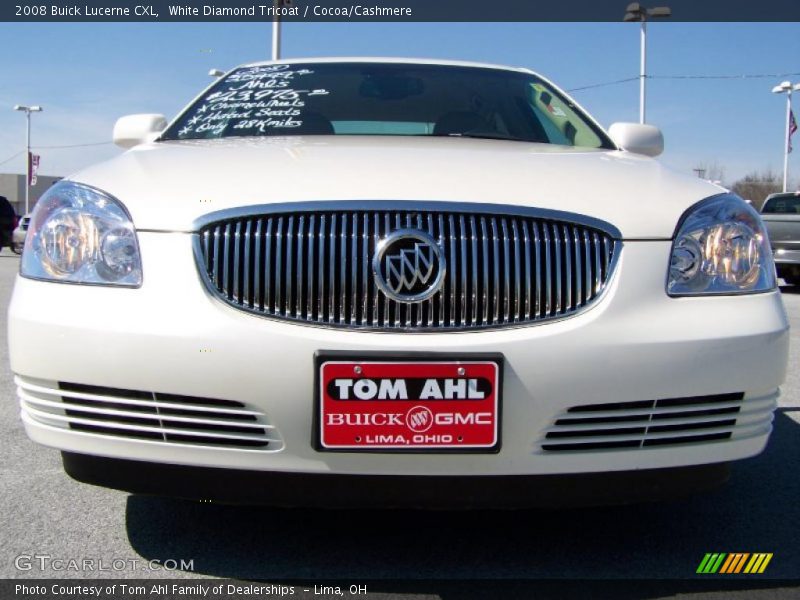 White Diamond Tricoat / Cocoa/Cashmere 2008 Buick Lucerne CXL