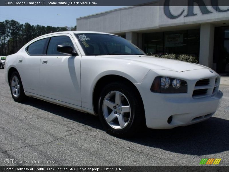 Stone White / Dark Slate Gray 2009 Dodge Charger SE