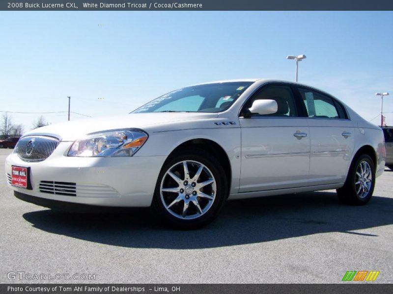 White Diamond Tricoat / Cocoa/Cashmere 2008 Buick Lucerne CXL