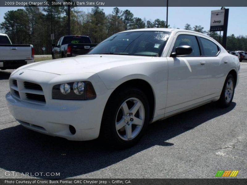 Stone White / Dark Slate Gray 2009 Dodge Charger SE