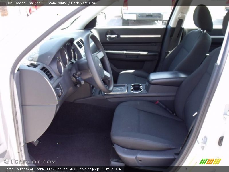 Stone White / Dark Slate Gray 2009 Dodge Charger SE