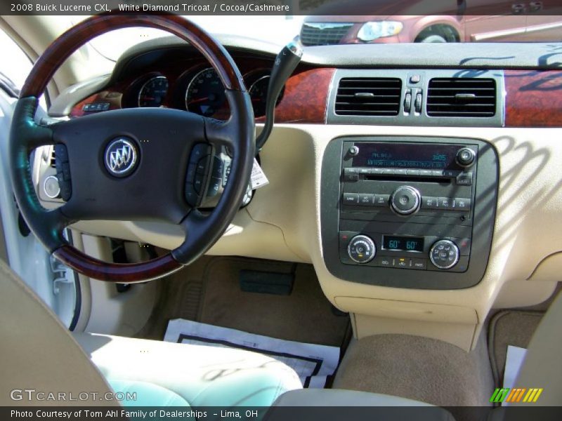 White Diamond Tricoat / Cocoa/Cashmere 2008 Buick Lucerne CXL