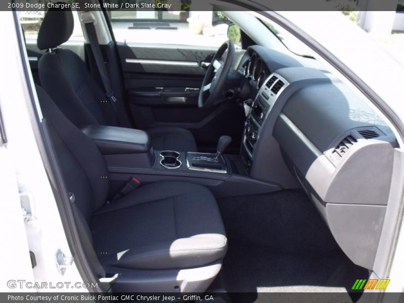 Stone White / Dark Slate Gray 2009 Dodge Charger SE