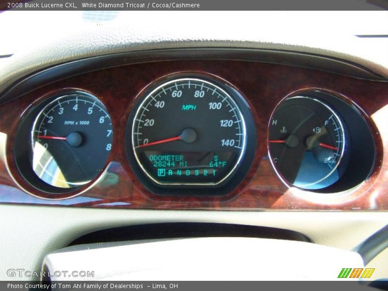 White Diamond Tricoat / Cocoa/Cashmere 2008 Buick Lucerne CXL